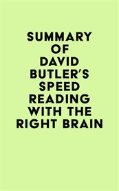 Summary of david butler's speed reading with the right brain cover image