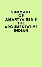 Summary of amartya sen's the argumentative indian cover image