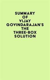 Summary of vijay govindarajan's the three-box solution cover image