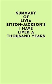Summary of livia bitton-jackson's i have lived a thousand years cover image
