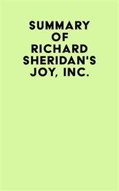 Summary of richard sheridan's joy, inc cover image