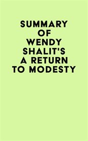 Summary of wendy shalit's a return to modesty cover image