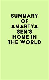 Summary of amartya sen's home in the world cover image