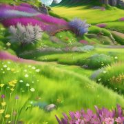 Purple flowers cover image