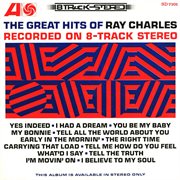 The great hits of ray charles recorded on 8-track stereo cover image