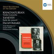 Khachaturian: violin concerto, taneyev: suite de concert cover image
