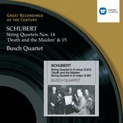 Schubert: string quartets 14&15 cover image