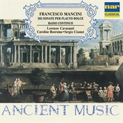Francesco mancini: sei sonate per flauto dolce basso continuo cover image