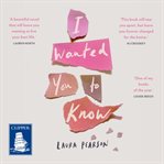 I wanted you to know cover image