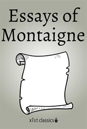 Essays of montaigne cover image